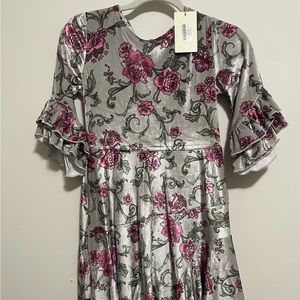 Joyfolie Rosemarie in floral velvet